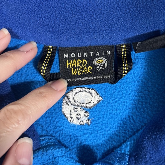 Mountain Hardwear Classic‎ Micro Pullover Mens Large Blue Fleece 1/4 Zip Hiking - Picture 5 of 10